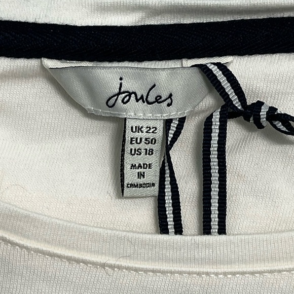 NWT Joules Women’s Size 18/1XL Dalmation Red Stripe Long Sleeve Shirt - Picture 8 of 11